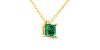 Collier emeraude or jaune