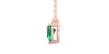collier poire emeraude