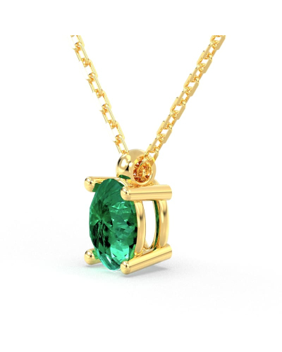 collier emeraude ovale