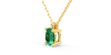 collier emeraude ovale