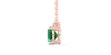 collier emeraude ovale