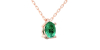 collier emeraude ovale