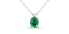 collier emeraude ovale