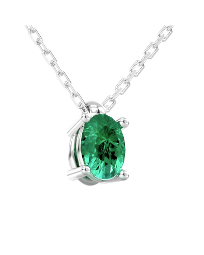 collier emeraude ovale