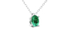 collier emeraude ovale