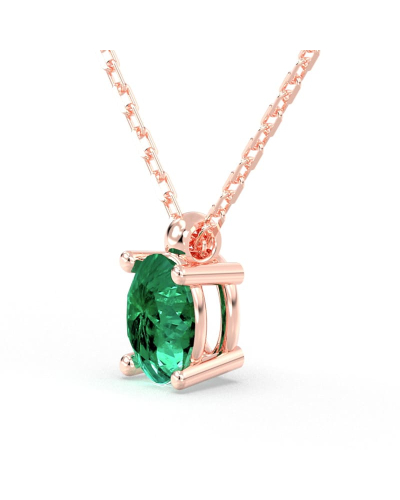 collier emeraude ovale