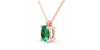 collier emeraude ovale