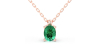 collier emeraude ovale