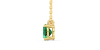 collier emeraude ovale