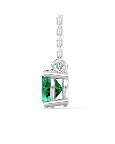 collier emeraude ovale