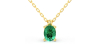 collier emeraude ovale