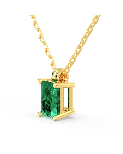 Collier emeraude or 18k