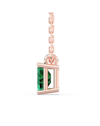 Collier emeraude or 18k