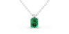 Collier emeraude or 18k