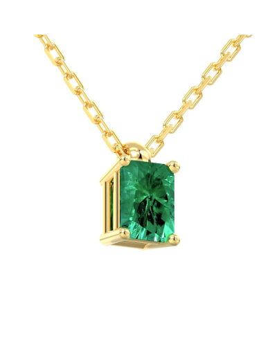 Collier emeraude or 18k