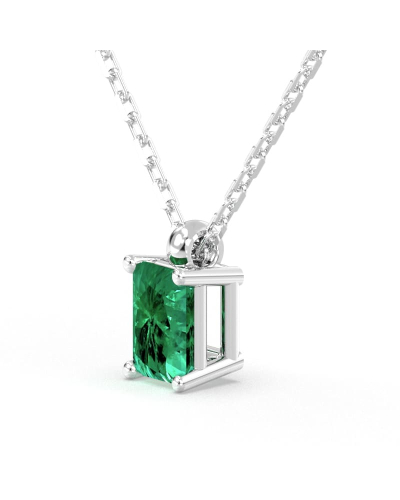 Collier emeraude or 18k