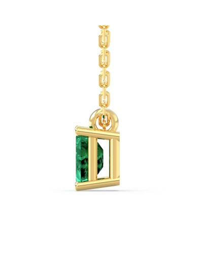 Collier emeraude or 18k