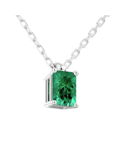 Collier emeraude or 18k