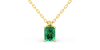 Collier emeraude or 18k