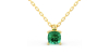 collier emeraude coussin