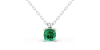 collier emeraude coussin