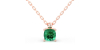collier emeraude coussin