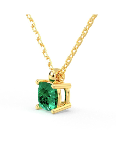collier emeraude coussin