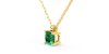 collier emeraude coussin