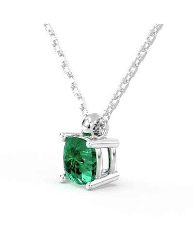 collier emeraude coussin