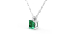 collier emeraude coussin
