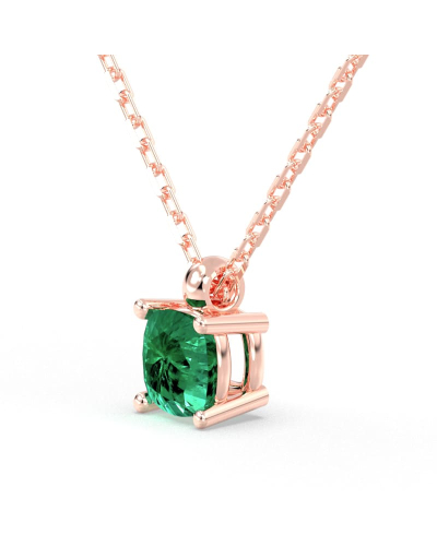 collier emeraude coussin