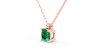 collier emeraude coussin