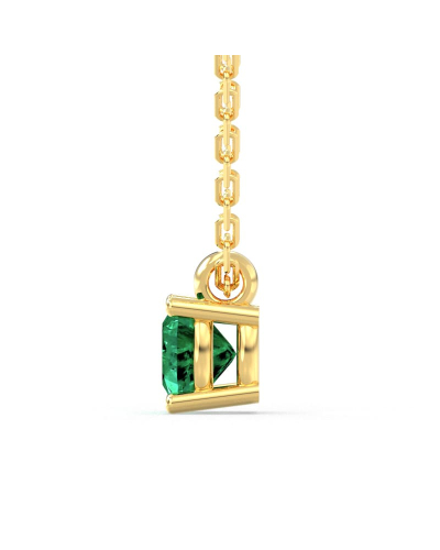 collier emeraude coussin