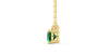 collier emeraude coussin