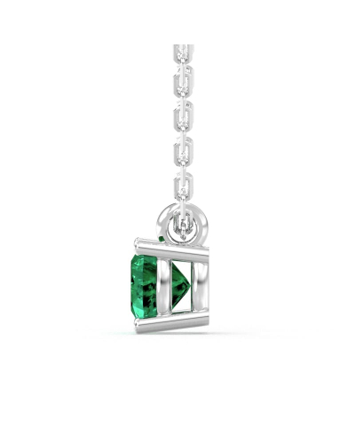 collier emeraude coussin