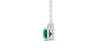 collier emeraude coussin