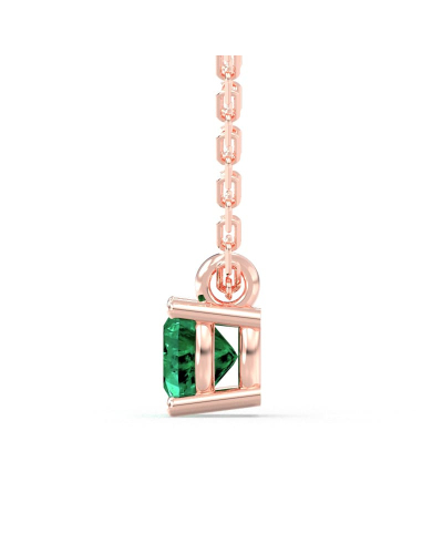 collier emeraude coussin