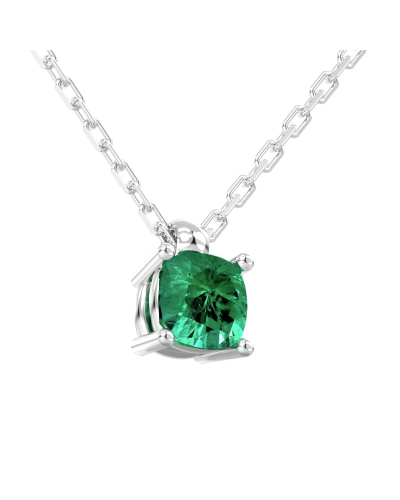 collier emeraude coussin