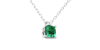 collier emeraude coussin