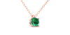 collier emeraude coussin