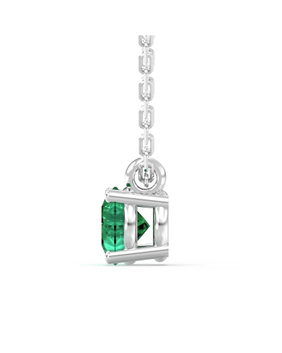 collier emeraude ronde en or 18k