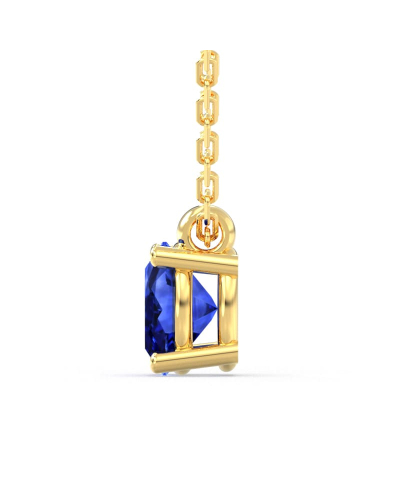 Collier saphir ovale or jaune