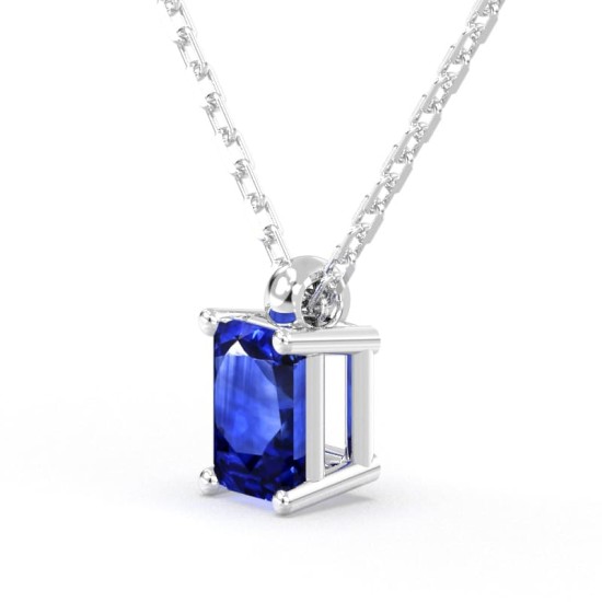 collier emeraude saphir or blanc