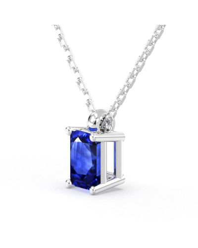 collier emeraude saphir or blanc