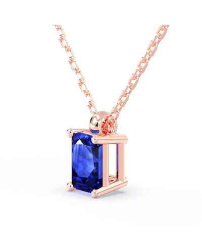 collier emeraude saphir or rose