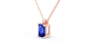 collier emeraude saphir or rose