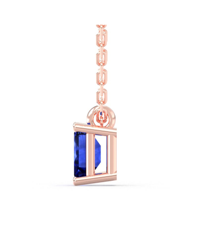 collier emeraude saphir or rose