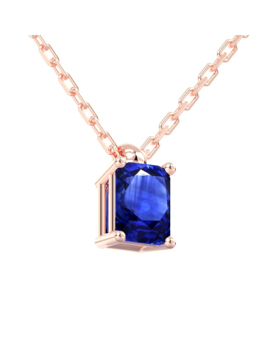 collier emeraude saphir or rose