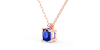 collier emeraude saphir or rose