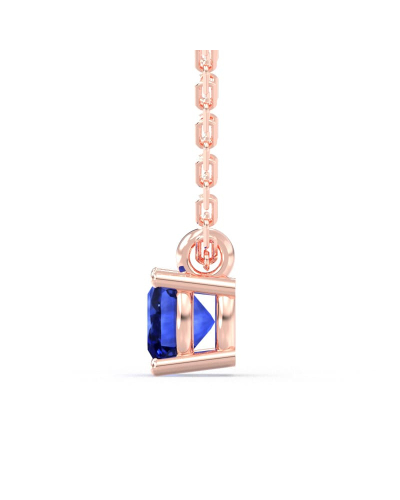 collier emeraude saphir or rose